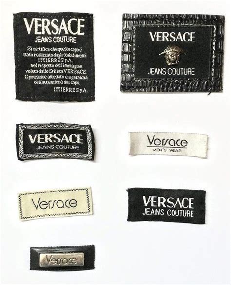 versace tags by year|vintage versace tags.